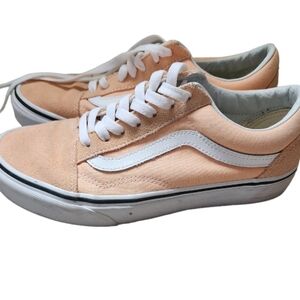 Peach vans sneakers